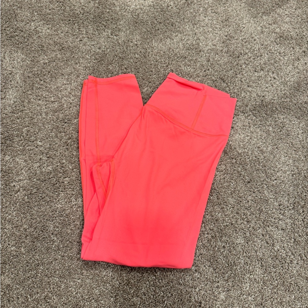Free people never better Coral High-Waisted Leggings - Picture 4 of 4